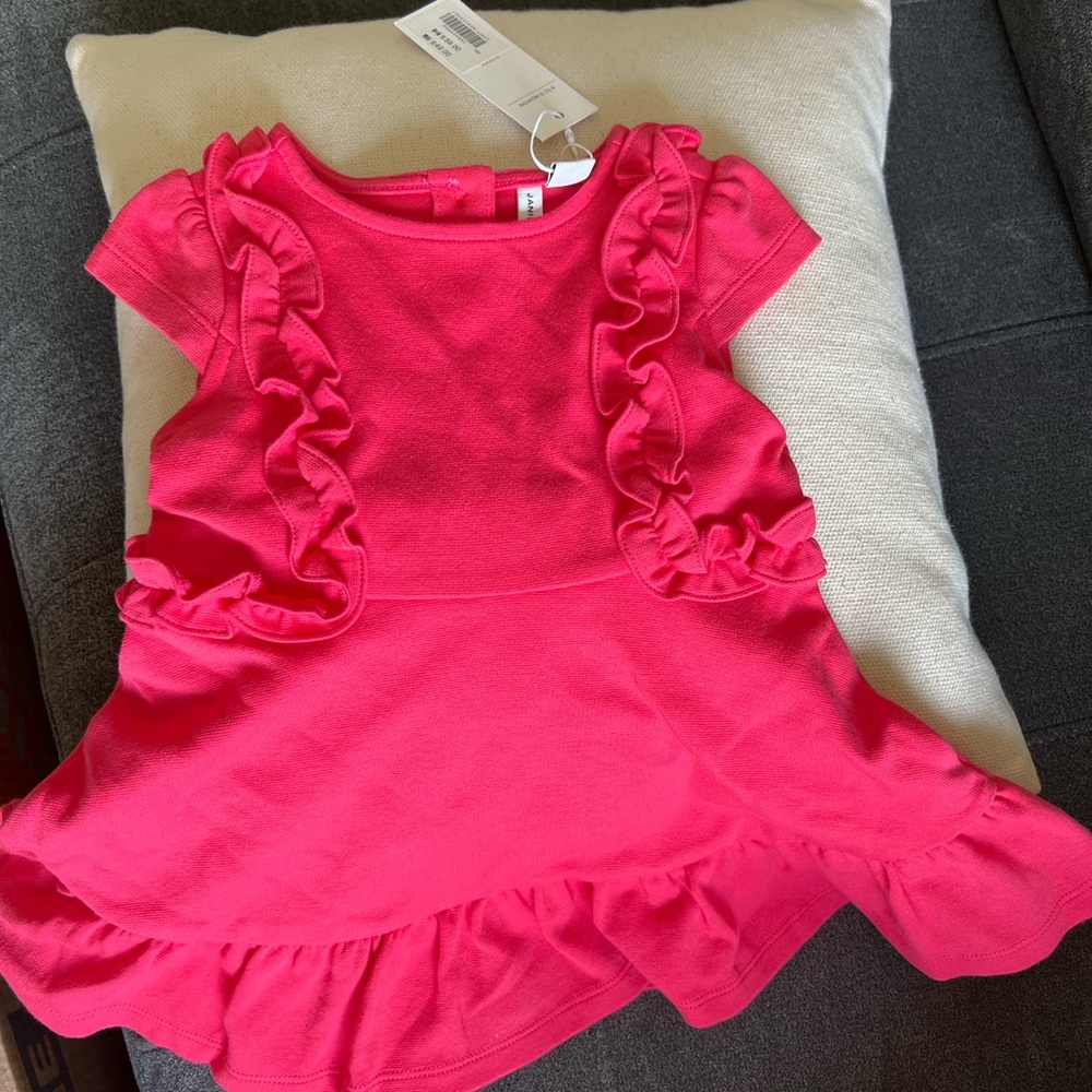 NWT Janie and jack pink dress with boomer
